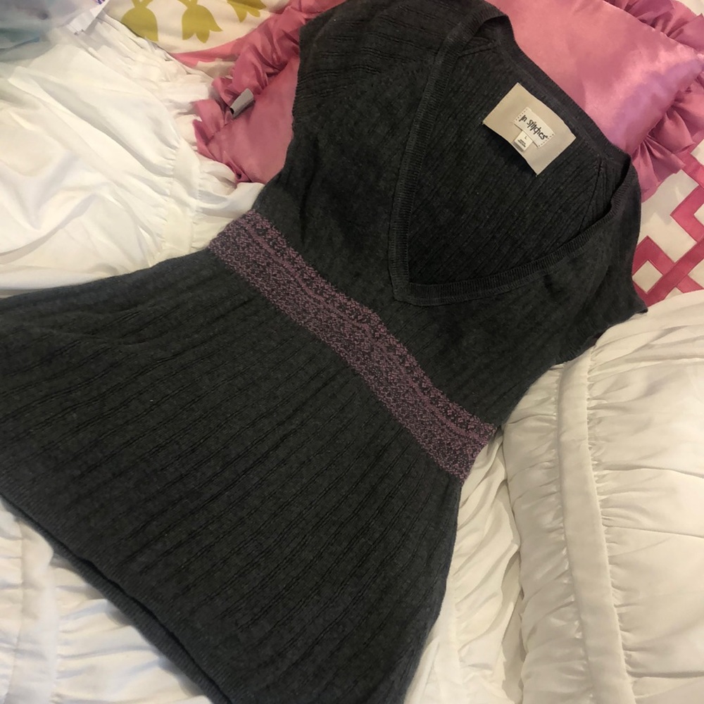 Sweater Knit Tunic Length Top or Mini Dress fits M or L